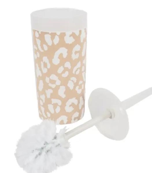 Brosse de toilette avec support Panther et Chantilly 35 cm & poubelles panthère et Chantilly